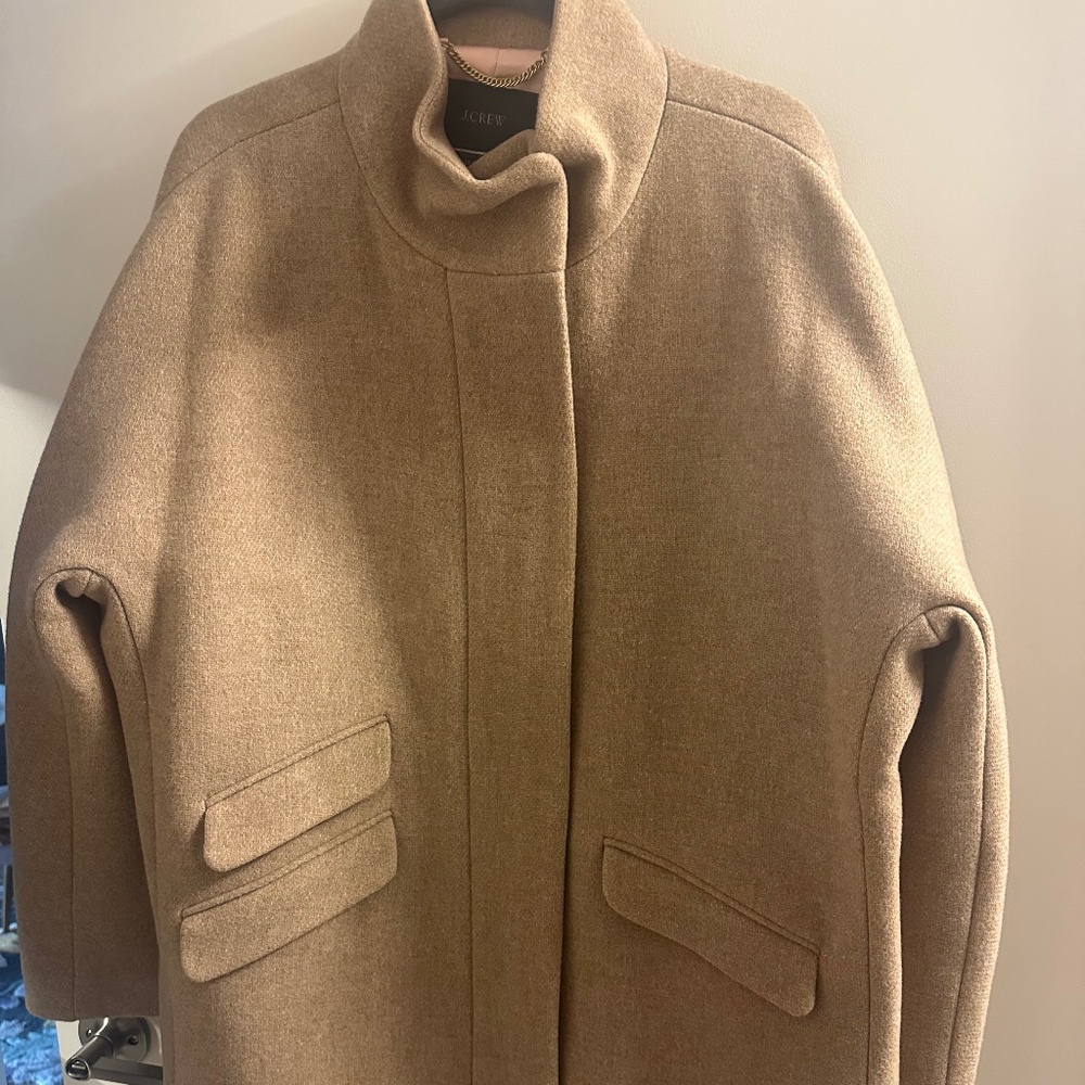 Jcrew stadium wool coat worn once size 18
